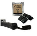 Padel grip - anti slip - 3 pack - black